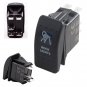 12V On/Off 5 pins Blue Rock Light Rocker Switch Kit with Relay Wiring Harness