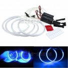 4pcs Blue Angel Eye Lights Halo Rings CCFL For BMW E46 3 Series Non-Projector