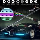 Universal 48 LED 22" Knight Rider Car 7 Color Flash Scanner Neon Light Strip RGB