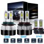 9005+9006 +9145 COB LED Headlight Bulbs For Jeep Grand Cherokee 2005-2010 White