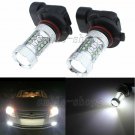 2pcs 9005 HB3 White 80W High Power LED Fog Light Driving Lamp For Subaru WRX STI