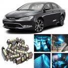 15×ICE Blue LED Interior Light Package Kit for Chrysler 200 2015