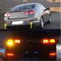 2 x Red Lens LED Bumper Reflectors Tail Brake Lights For 12-15 Chevrolet Malibu