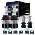 2x 9007 LED Headlight 9145 9140 Fog Light For Ford F-250 F-350 Super Duty 01-04