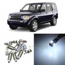 Error Free White 15pcs Interior LED Light Kit for 04-09 Land Rover Discovery 3