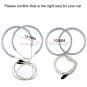 4pcs 105mm+131mm CCFL Angel Eyes Headlight Kit For BMW E46 ti Compact E83 X3