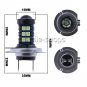 2x H7 30SMD 3030 LED 8000K Ice Blue Car Fog Light Daytime Running Bulbs Lamp DRL