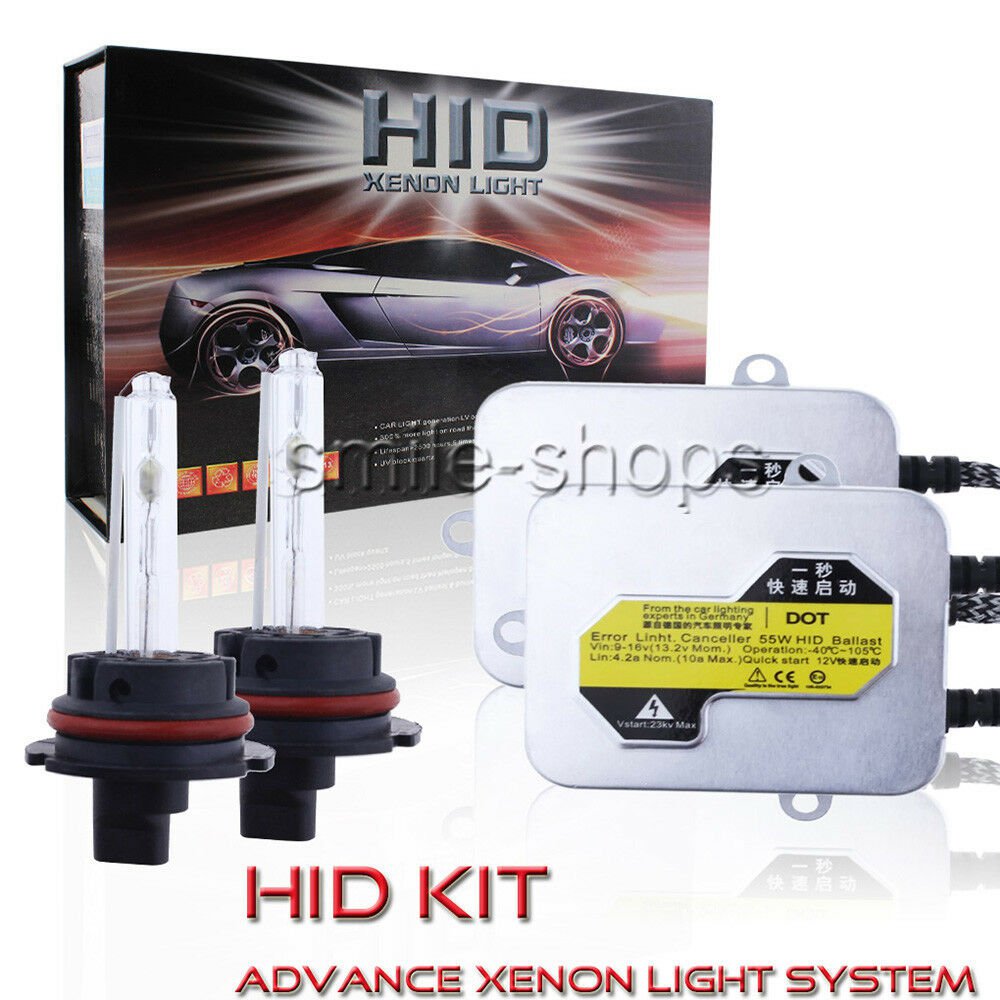 AC 55W QUICK START Slim HID Xenon Headlamp Conversion Kit H4 H7 H10 H11 H13 9006