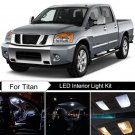14pcs Bright White Interior LED Light Package Kit Deal For Nissan Titan 04-14