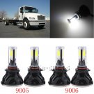LED Low & High Beam Bulb Kit For 2002-2016 Freightliner M2 100 106 112 Headlight