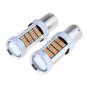 2x Amber 1156 P21W BA15S Car Turn Signal Lights Indicator 92 4014 SMD LED Bulbs
