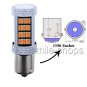2x Amber 1156 P21W BA15S Car Turn Signal Lights Indicator 92 4014 SMD LED Bulbs