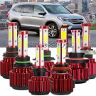 For 2003-2018 Honda Pilot LED Xenon White KIT Car Headlight Hi/Low Fog Lights 6k