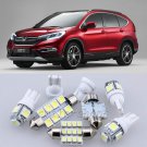 12×Xenon White LED Interior Light Package Kit for Honda CR-V 2012-2016