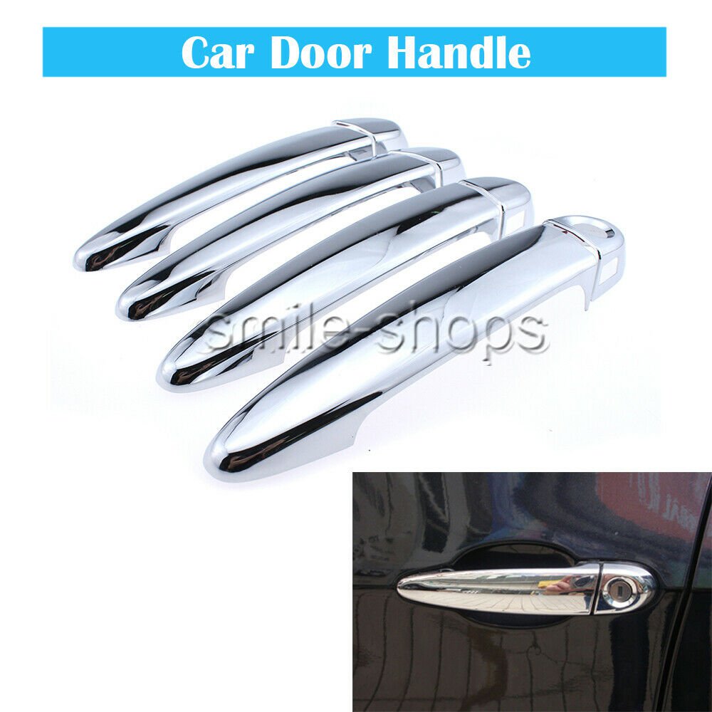 4pcs Chrome Silver Car Side Door Handle Cover Trim for BMW X3 F25 2011- 2015