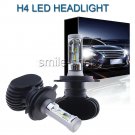 H4 9003 HB2 LED Headlight Bulb Conversion Kit High Low Beam 6000K White 8000LM