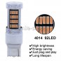 2PCS Pink Purple 7440 92 SMD 4014 High Power LED Car Daytime Running Lamp Bulbs