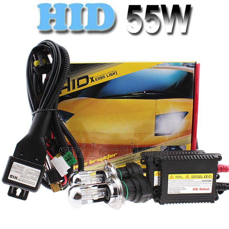 55W Xenon HID Headlight Conversion KIT Bulbs H1/H3/H4/H7/H11/9005/9006/880/881