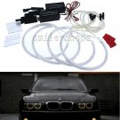 4pcs Yellow CCFL Angel Eyes Halo Ring Headlight Kit Fit For BMW E36 E38 E39 E46