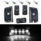 5pcs Smoke Roof Cab Marker Cover & T10 White LED Light Bulbs for 03-09 Hummer H2