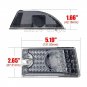 5pcs Smoke Roof Cab Marker Cover & T10 White LED Light Bulbs for 03-09 Hummer H2