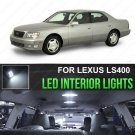 18x Bright White 6000K LED Interior Light Kit Package For Lexus LS400 1995-2000