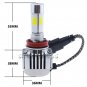 H11 H9 H8 120W Low Beam LED HID White Bulbs Headlamps Kit For Kenworth Trucks