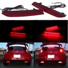 2pcs Red LED Rear Bumper Reflector Tail Brake Light For Honda CR-V CR-Z Insight