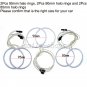 6 X CCFL White Angel Eyes Halo Rings Headlight Kit For Alfa Romeo 159 2005-2011