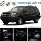 18pcs Premium White Interior LED Light Package Kit Deal For Honda Pilot 06-08