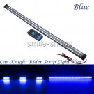96 SMD LED Blue Car Knight Rider Strip Light Waterproof Flash Wireless Remote