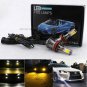 2pcs Switchback 3K Amber & 6K White Dual Color H11 H9 H8 LED DRL Fog Light Bulbs