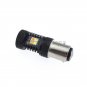 2pcs 1157 Switchback 3030 16-SMD LED White Yellow Turn Signal Lights & Resistor