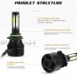 9006 HB4 1900W 285000LM LED Headlight Kit w/ COB Chip 6000K White Low Beam Bulbs