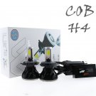 80W 8000LM COB LED Headlight Kit H4 9003 HB2 Xenon 6000K White Bulbs High Power