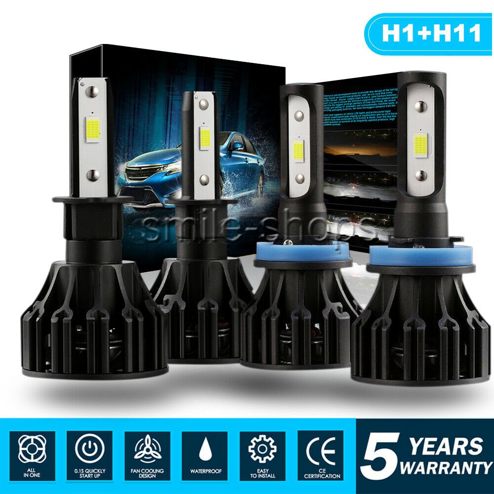 H1 H11 LED Headlight High Low Beam Kit For Kia Forte 2010-2016 Optima 2007-2015