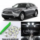 Super White 16pc Interior LED Light Kit for 03-08 Infiniti FX35 FX45 + Free Tool