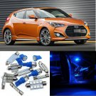 9pcs Blue Interior LED Light Package Kit for Hyundai Veloster 2012-2016