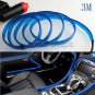 3M 12V Vehicle Ambient Interior Ultra Blue Cold Light Strip Atmosphere Neon Lamp
