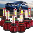LED White Kit For 1993-2017 Nissan Altima Headlight Fog Light H4 H11 9007 1800W