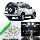 Super White 13pcs Interior LED Light Kit for 2002-2009 Toyota Prado + Free Tool