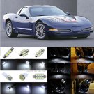 8pcs Xenon White LED Interior Light Package Fit For 1997-2004 Chevy Corvette C5