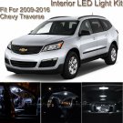 For Chevy Traverse 2009-2016 White Interior LED Light kit + White License Light