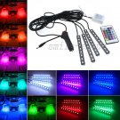 Full Color Interior Car LED Glow Kit Under Dash Foot Well Seats Inside Lighting