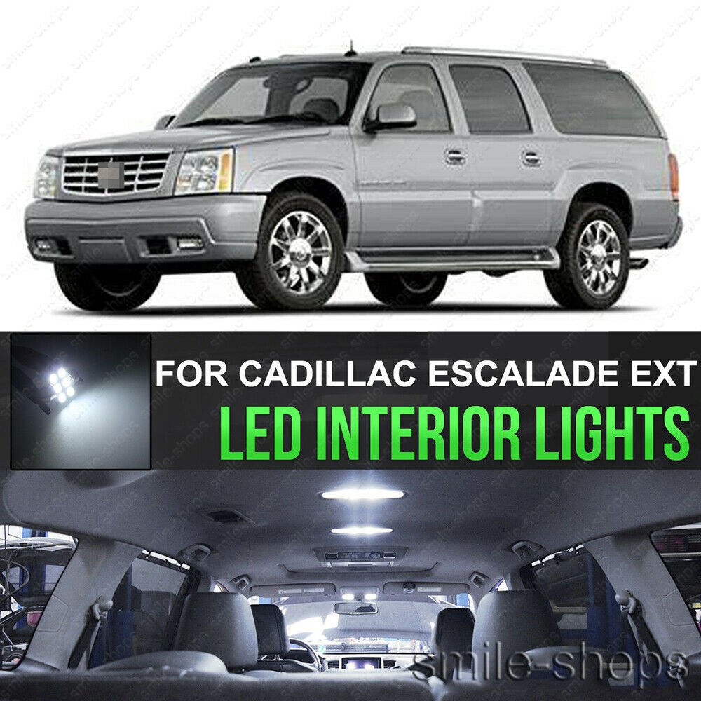 18x White LED Interior Bulb+Reverse + Tag Lights For 2002-2006 Cadillac Escalade