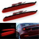 Red Lens LED Rear Bumper Reflector Brake Stop Light Lamp For 2003-2008 Mazda 6