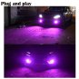 2PCS Car High Power 92SMD HB2 H4 9003 LED DRL Fog Driving Light Bulb Pink Purple