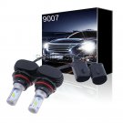 1pair COB 9007 HB5 50W 8000LM LED Headlight High Low Beam Light White 6000K