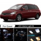18pcs Xenon White Interior LED Light Package Kit Deal For Nissan Quest 2004-2009