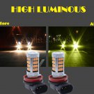 2pcs 3000K Amber H11 H8 H9 92-SMD LED For Car Truck Fog Driving Light Lamp Bulbs